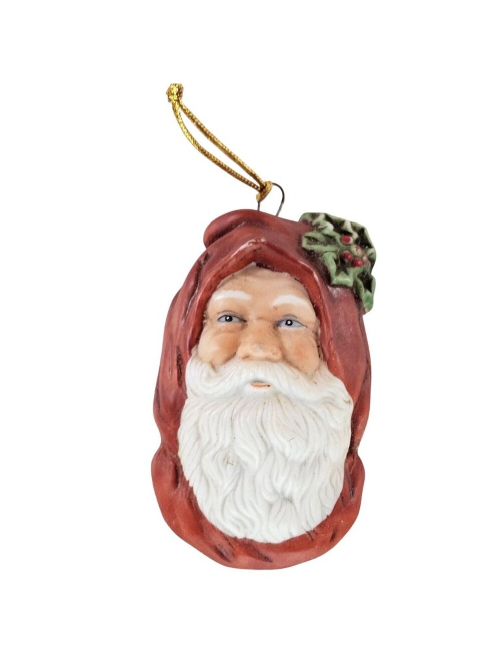 Vintage 1987 The Gifted Line John Grossman Enesco Santa Ornament Retro Style